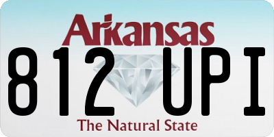 AR license plate 812UPI