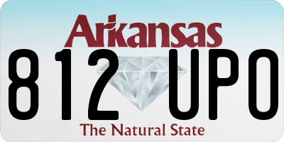 AR license plate 812UPO