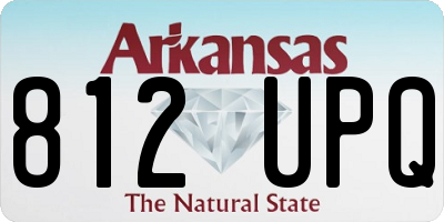 AR license plate 812UPQ
