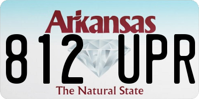 AR license plate 812UPR