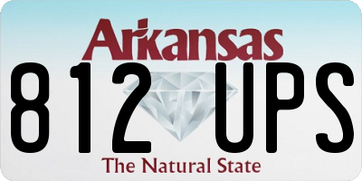 AR license plate 812UPS