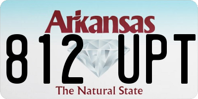 AR license plate 812UPT