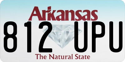 AR license plate 812UPU