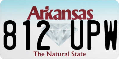 AR license plate 812UPW