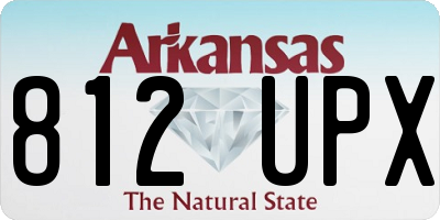 AR license plate 812UPX