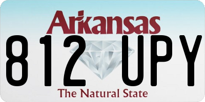 AR license plate 812UPY