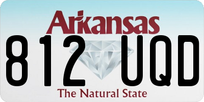 AR license plate 812UQD