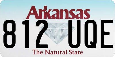 AR license plate 812UQE