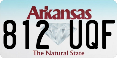 AR license plate 812UQF