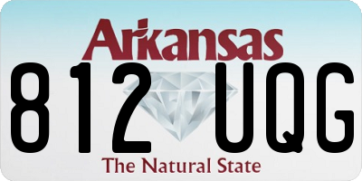 AR license plate 812UQG