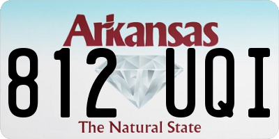 AR license plate 812UQI