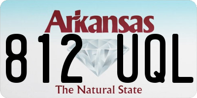 AR license plate 812UQL