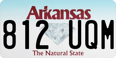 AR license plate 812UQM