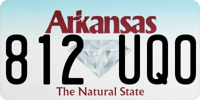 AR license plate 812UQO