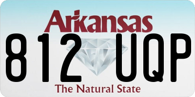 AR license plate 812UQP