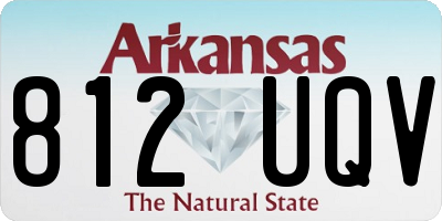 AR license plate 812UQV