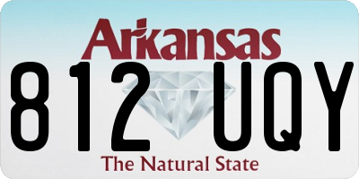 AR license plate 812UQY