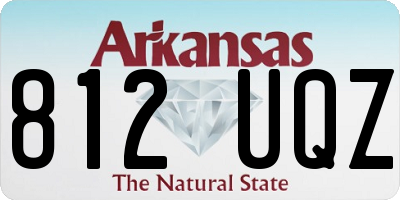 AR license plate 812UQZ