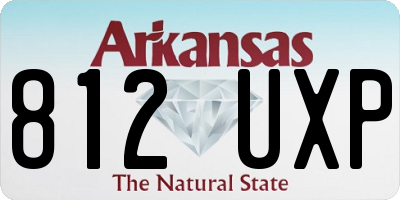 AR license plate 812UXP