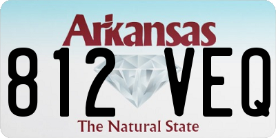 AR license plate 812VEQ