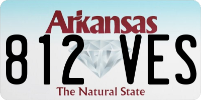 AR license plate 812VES