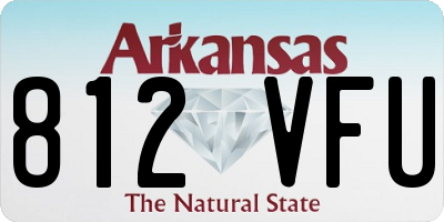 AR license plate 812VFU