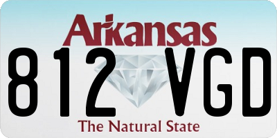 AR license plate 812VGD