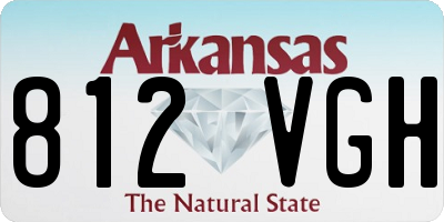 AR license plate 812VGH