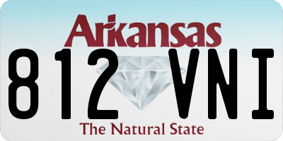 AR license plate 812VNI