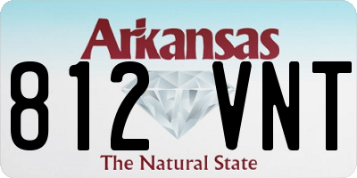 AR license plate 812VNT