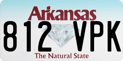 AR license plate 812VPK