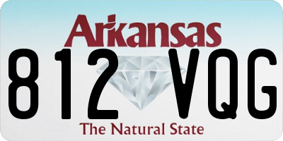 AR license plate 812VQG