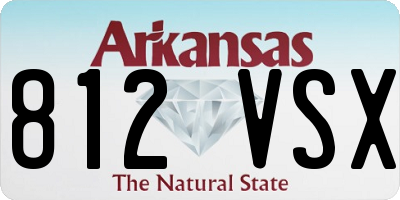AR license plate 812VSX