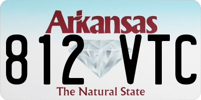 AR license plate 812VTC
