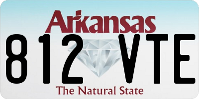 AR license plate 812VTE