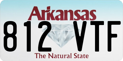 AR license plate 812VTF
