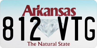 AR license plate 812VTG