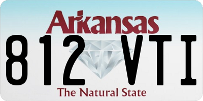 AR license plate 812VTI