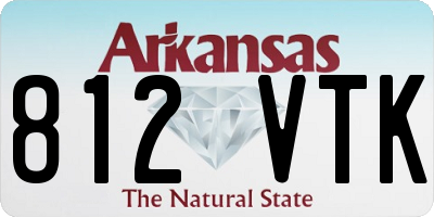 AR license plate 812VTK
