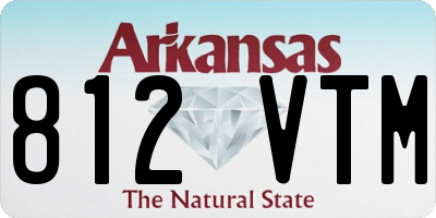 AR license plate 812VTM