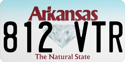 AR license plate 812VTR