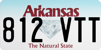 AR license plate 812VTT