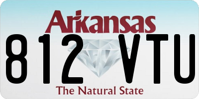 AR license plate 812VTU