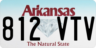AR license plate 812VTV
