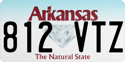 AR license plate 812VTZ