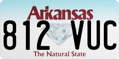 AR license plate 812VUC