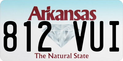 AR license plate 812VUI