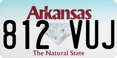 AR license plate 812VUJ