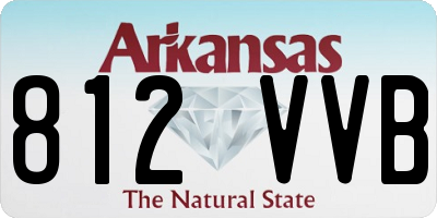 AR license plate 812VVB