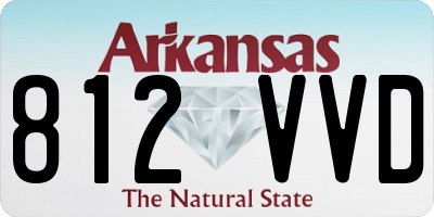 AR license plate 812VVD